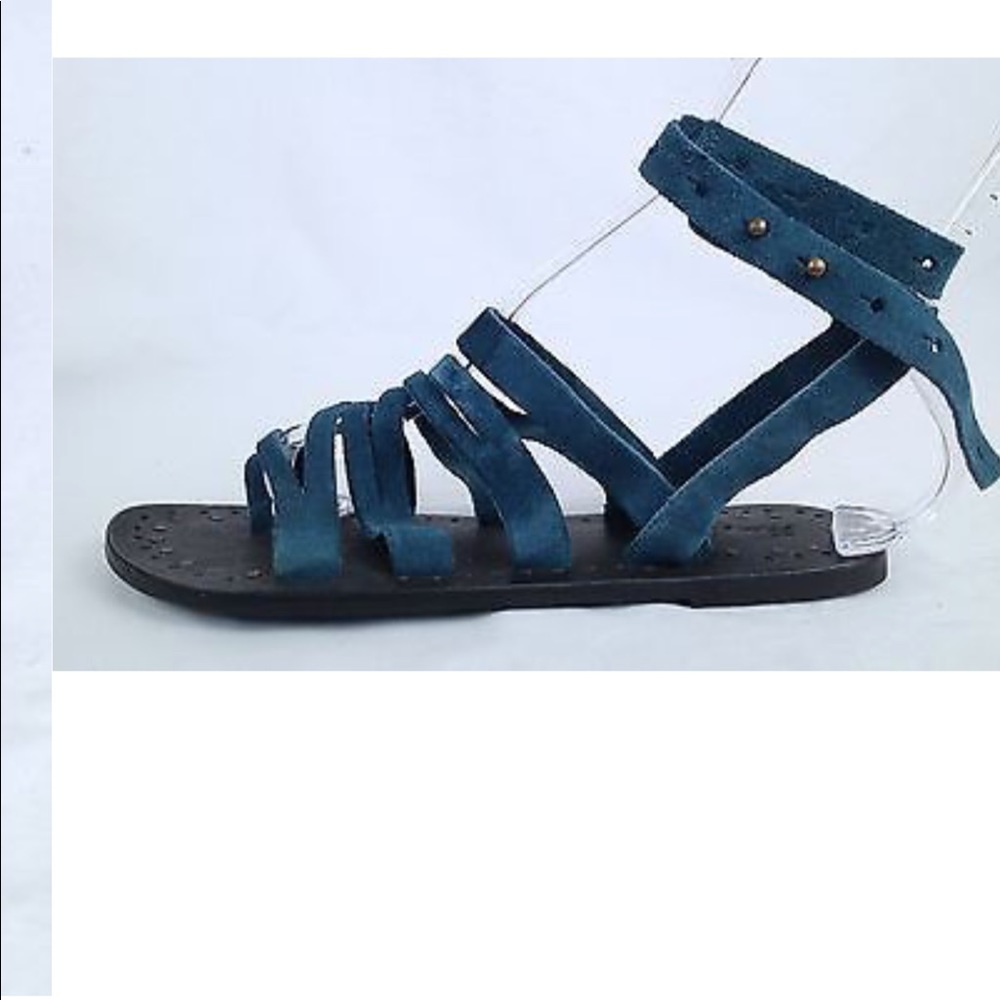 Teal Free people sandals